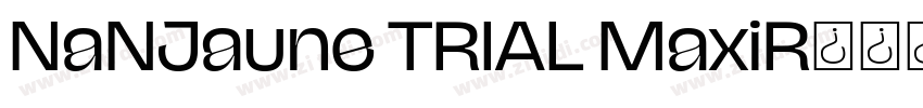NaNJaune TRIAL MaxiR字体转换
